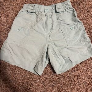 Aftco Mint/Ocean Wave Fishing Casual Shorts